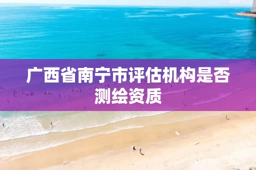 广西省南宁市评估机构是否测绘资质 广西省南宁市评估机构是否测绘资质