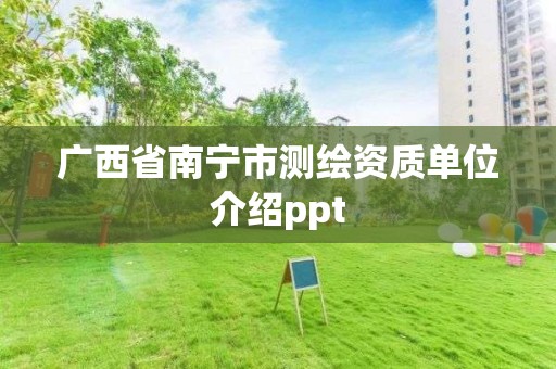 广西省南宁市测绘资质单位介绍ppt