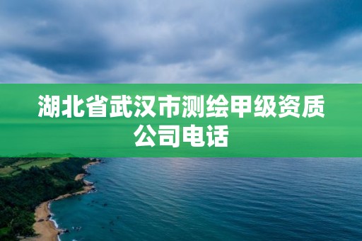 湖北省武汉市测绘甲级资质公司电话