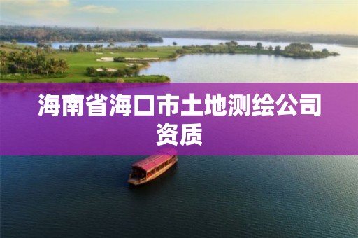 海南省海口市土地测绘公司资质