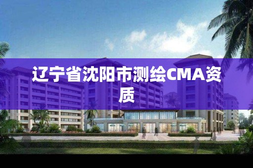 辽宁省沈阳市测绘CMA资质