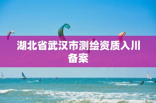 湖北省武汉市测绘资质入川备案