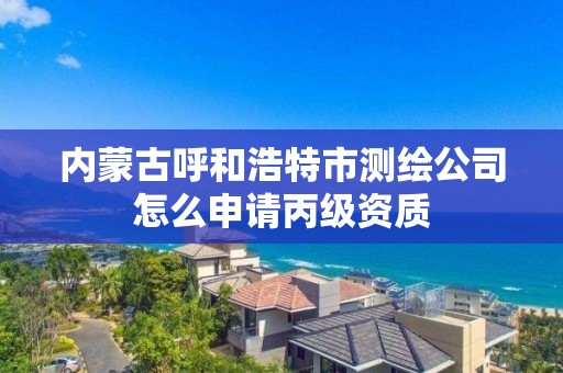 内蒙古呼和浩特市测绘公司怎么申请丙级资质