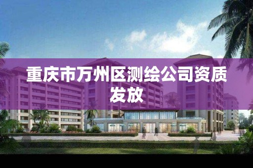 重庆市万州区测绘公司资质发放