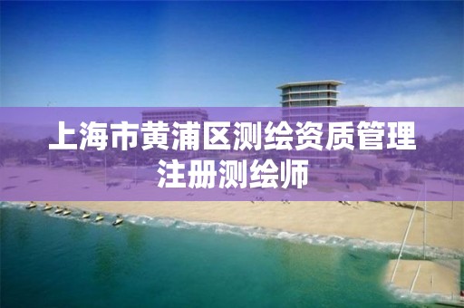 上海市黄浦区测绘资质管理注册测绘师