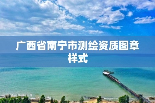 广西省南宁市测绘资质图章样式