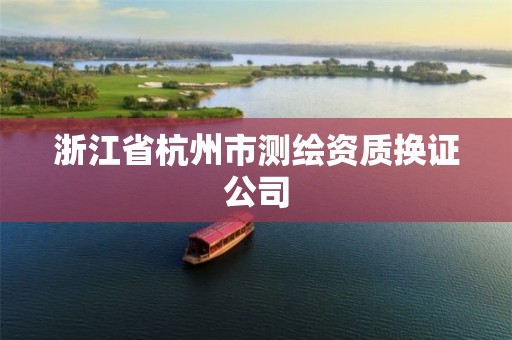 浙江省杭州市测绘资质换证公司