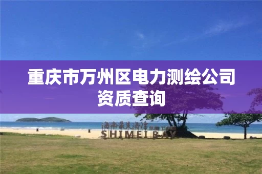 重庆市万州区电力测绘公司资质查询 重庆市万州区电力测绘公司资质查询