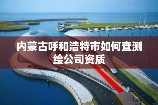 内蒙古呼和浩特市如何查测绘公司资质