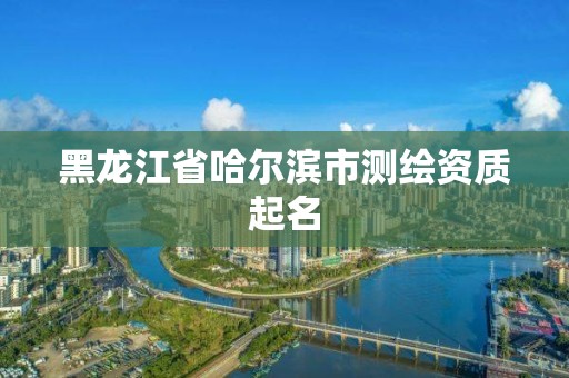 黑龙江省哈尔滨市测绘资质起名