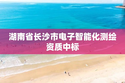 湖南省长沙市电子智能化测绘资质中标