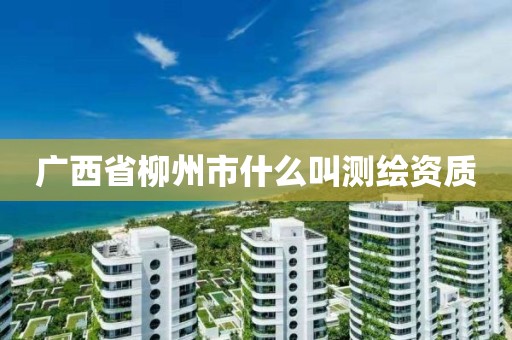 广西省柳州市什么叫测绘资质