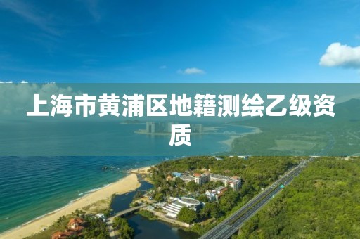 上海市黄浦区地籍测绘乙级资质