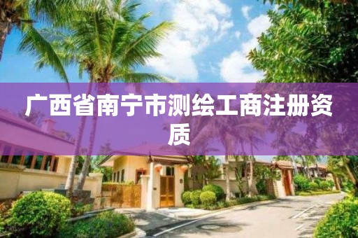 广西省南宁市测绘工商注册资质