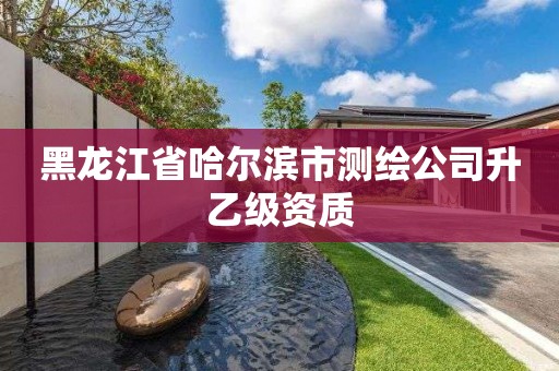 黑龙江省哈尔滨市测绘公司升乙级资质