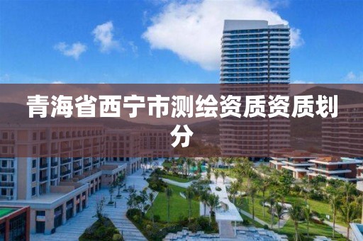 青海省西宁市测绘资质资质划分