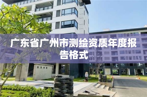 广东省广州市测绘资质年度报告格式