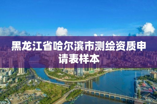 黑龙江省哈尔滨市测绘资质申请表样本