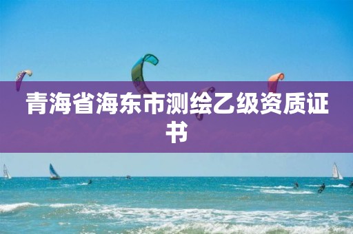 青海省海东市测绘乙级资质证书