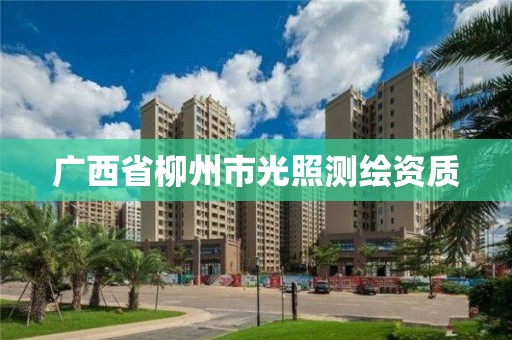 广西省柳州市光照测绘资质