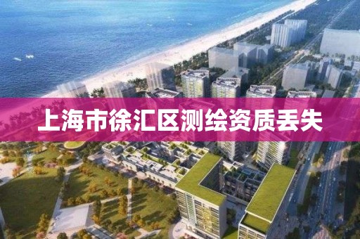 上海市徐汇区测绘资质丢失