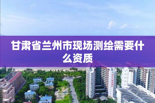 甘肃省兰州市现场测绘需要什么资质