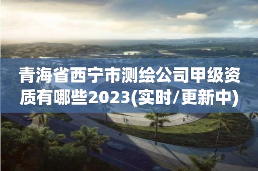 青海省西宁市测绘公司甲级资质有哪些2023(实时/更新中)