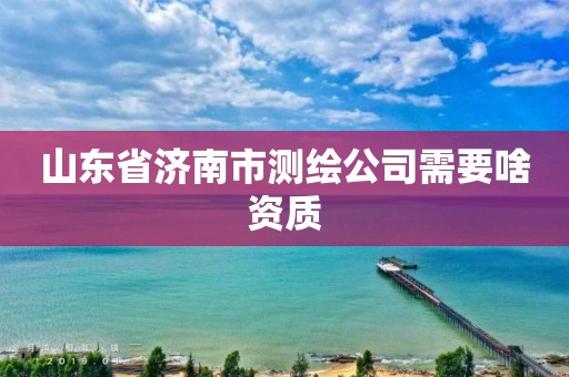 山东省济南市测绘公司需要啥资质