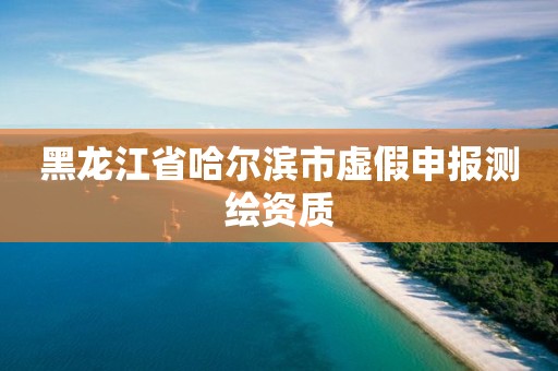 黑龙江省哈尔滨市虚假申报测绘资质