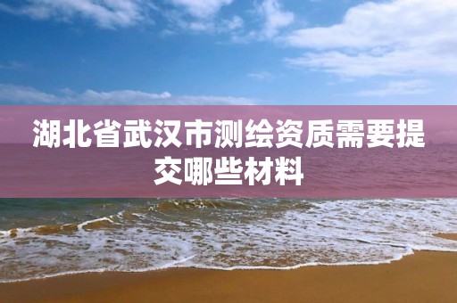 湖北省武汉市测绘资质需要提交哪些材料