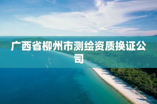 广西省柳州市测绘资质换证公司