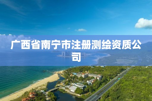 广西省南宁市注册测绘资质公司