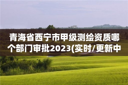 青海省西宁市甲级测绘资质哪个部门审批2023(实时/更新中)