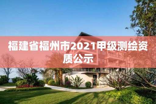 福建省福州市2021甲级测绘资质公示