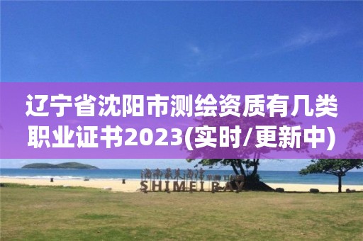 辽宁省沈阳市测绘资质有几类职业证书2023(实时/更新中)