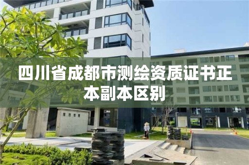 四川省成都市测绘资质证书正本副本区别