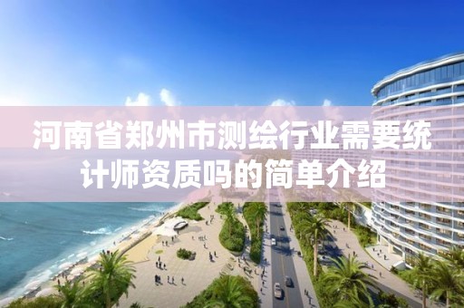 河南省郑州市测绘行业需要统计师资质吗的简单介绍