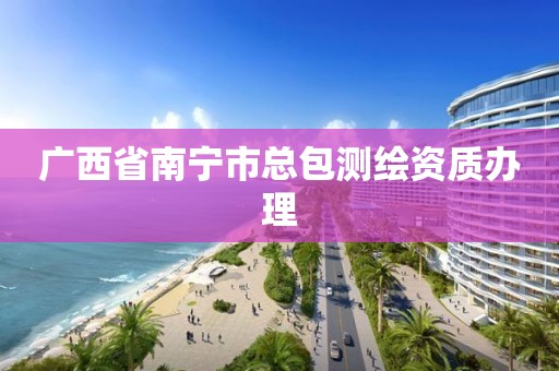 广西省南宁市总包测绘资质办理