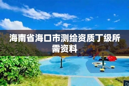 海南省海口市测绘资质丁级所需资料