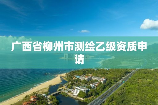 广西省柳州市测绘乙级资质申请