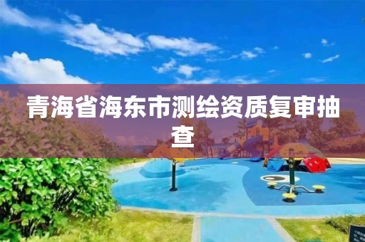 青海省海东市测绘资质复审抽查