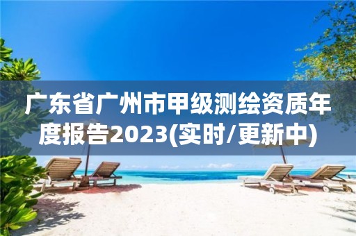 广东省广州市甲级测绘资质年度报告2023(实时/更新中)