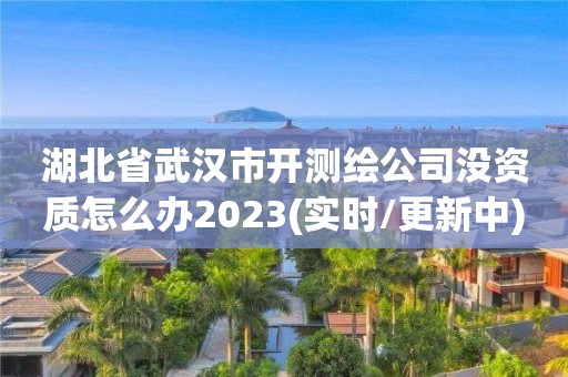 湖北省武汉市开测绘公司没资质怎么办2023(实时/更新中)