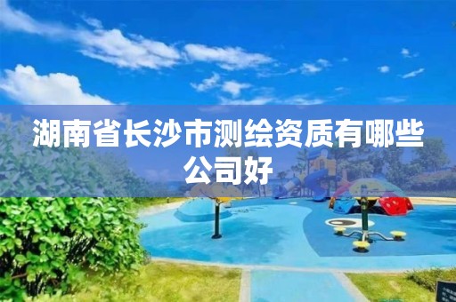 湖南省长沙市测绘资质有哪些公司好