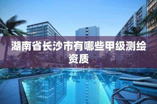 湖南省长沙市有哪些甲级测绘资质