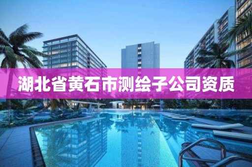 湖北省黄石市测绘子公司资质