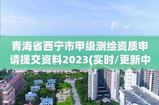 青海省西宁市甲级测绘资质申请提交资料2023(实时/更新中)