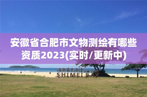 安徽省合肥市文物测绘有哪些资质2023(实时/更新中)