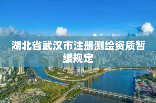 湖北省武汉市注册测绘资质暂缓规定