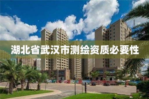 湖北省武汉市测绘资质必要性